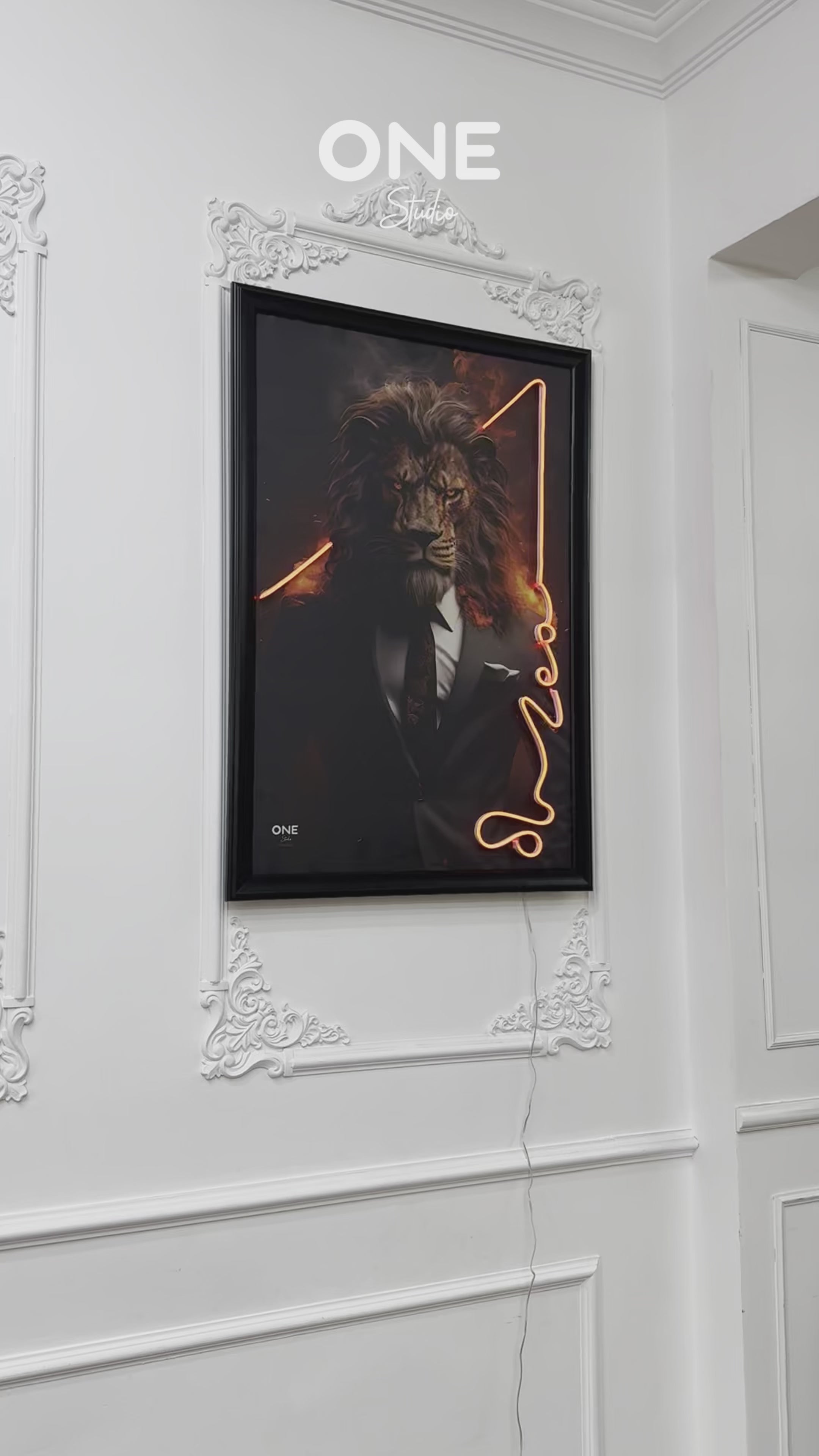 Aslan Burcu Neon Led